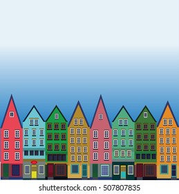 the city under the blue sky