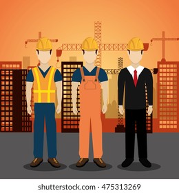 city under construction cityscape background icon vector illustration design