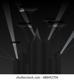 City under siege eps10 vector