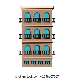 City urban building