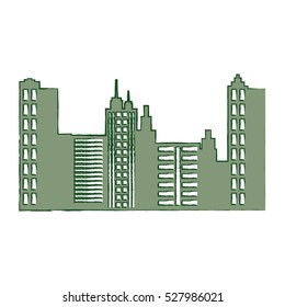City urban buildings icon vector illustration graphic design