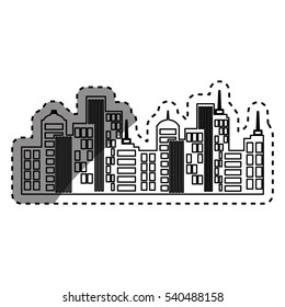 City urban view icon vector illustration graphic