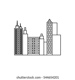 City urban view icon vector illustration graphic design