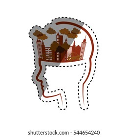 City urban view icon vector illustration graphic design