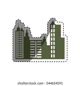 City urban view icon vector illustration graphic design