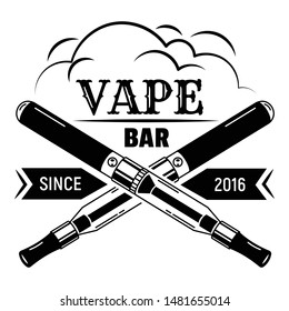 City vape bar logo. Simple illustration of city vape bar vector logo for web design isolated on white background