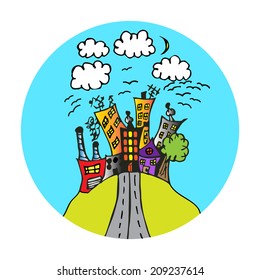 City vector