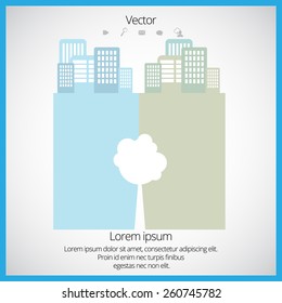 City, vector