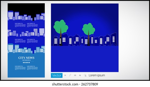 City vector background