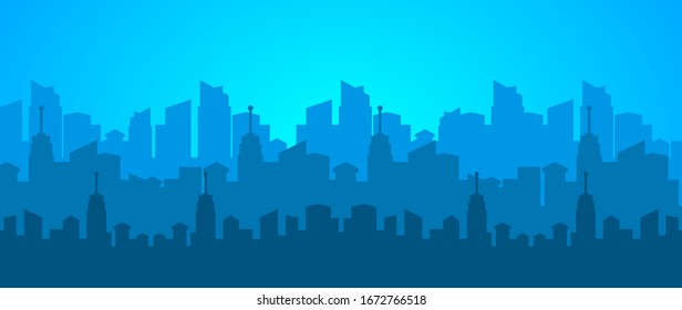Diseño de la línea de base del vector de ciudad