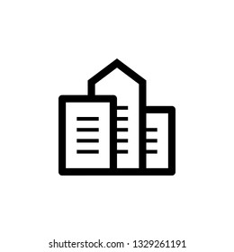 City vector border icon. This icon use for admin panels, website, interfaces, mobile apps