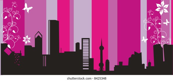 city vector composition