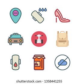 city vector icon set