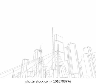 City Vector Illustration Stock Vector (Royalty Free) 1018708996 ...