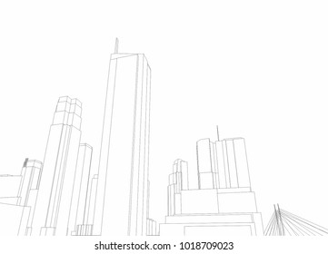 city vector illustration