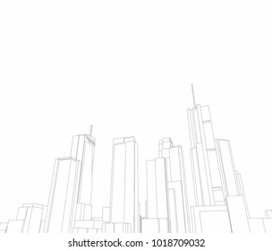 city vector illustration