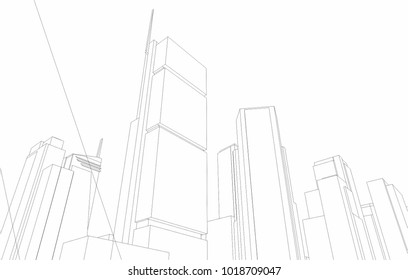 city vector illustration