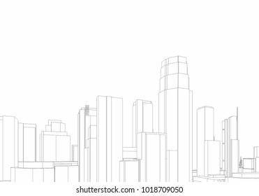 city vector illustration