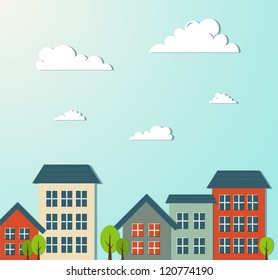 City vector illustration.