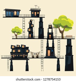 city vector illustration