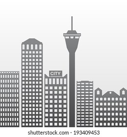 city, vector illustration