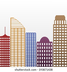 city, vector illustration