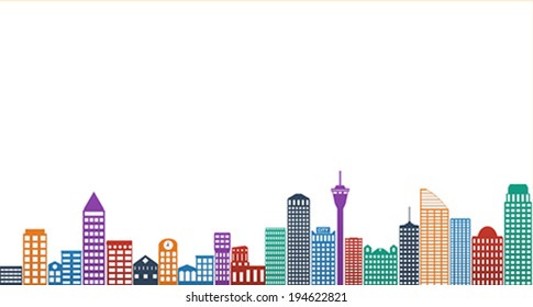 city, vector illustration
