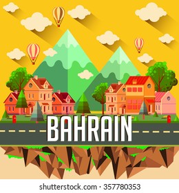 City vector illustration - BAHRAIN