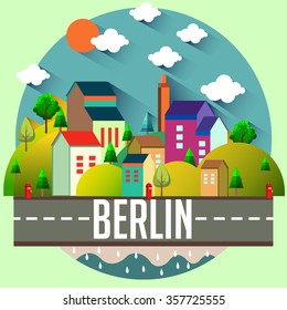 City vector illustration - BERLIN
