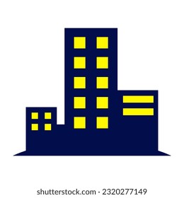 ilustración de vector de ciudad, diseño gráfico adecuado para logotipo, web, aplicación