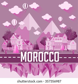 City vector illustration - MOROCCO