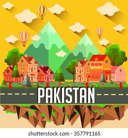 City vector illustration - PAKISTAN