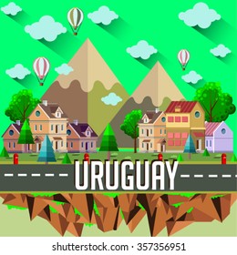 City vector illustration - URUGUAY