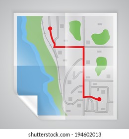 City ??map. Vector Illustrations