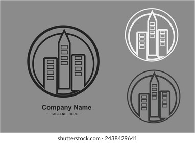 City Vektor-Logo, kann für Firmenlogos, Icons, Embleme und andere verwendet werden