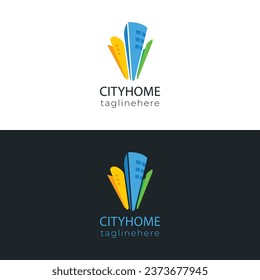 City Vector Logo Template, New Vector Building Logo Template.