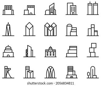 city vector on white background.