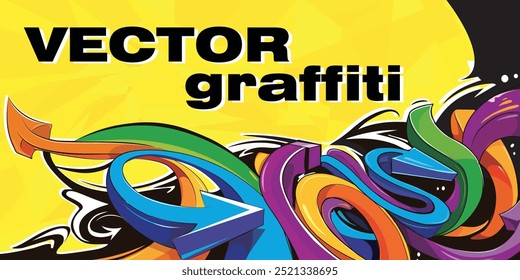 Tipografía del Vector de la ciudad, graffiti de arte callejero. Fondo e impresión para la camiseta gráfica, diseño de la tela, papel de regalo, ropa de los niños, materia textil, tarjetas.