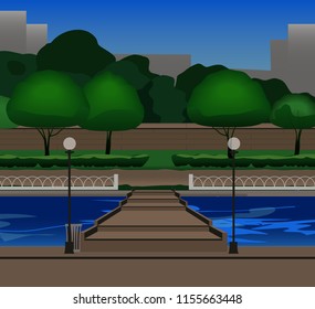 city ​​embankment view