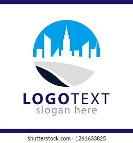 city view logo vector template