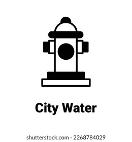 City water Vector Icon easily modify

