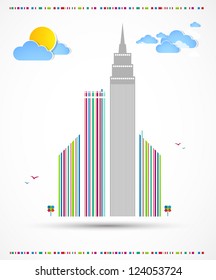 City weather. Vector