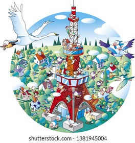 A city where wild birds come