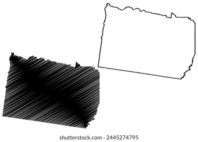 City of Whitehorse (Commonwealth of Australia, Victoria state, Vic) map vector illustration, scribble sketch Whitehorse map