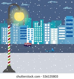 City X Winter Background