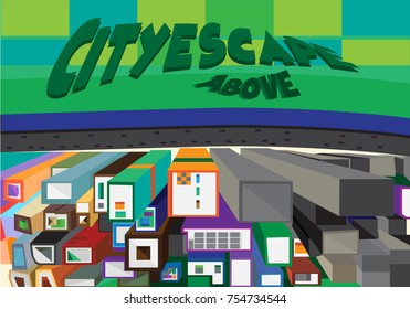 Cityescape from above 
