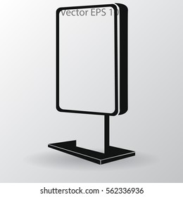 citylight advertising in the city vector illustration
