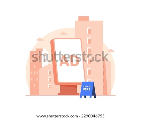 citylight stand, logotype graphic bus stop art design,concept of outdoor and shopping center advertising to promote goods