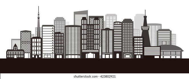 city(monochrome)