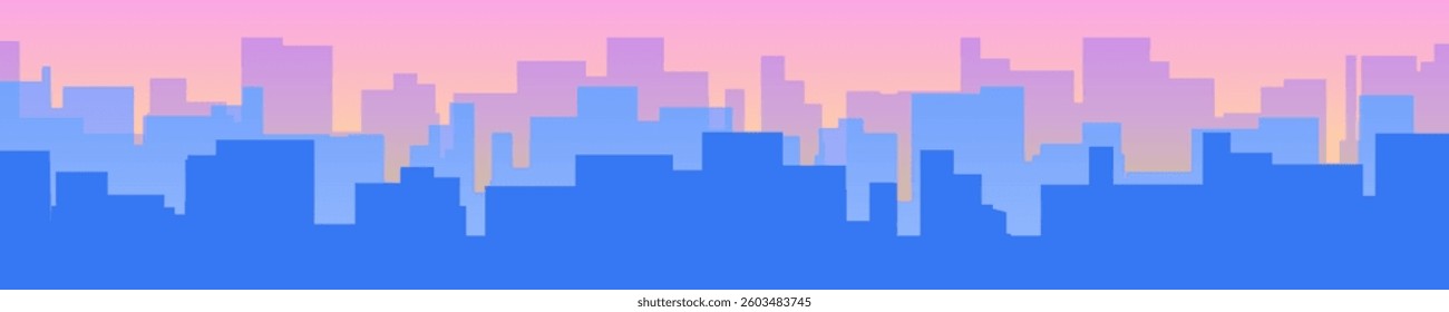 Cityscape abstract vector urban background